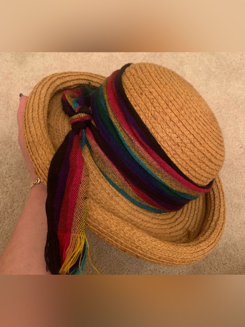 Vintage Toucan Collection Straw Summer Hat